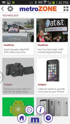metroZONE android App screenshot 2